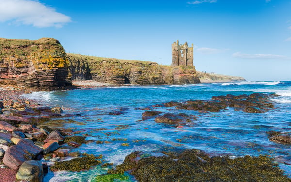 Keiss Castle ruins, Wick, Scotland