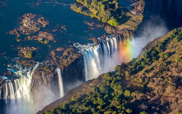 Aerial view of Victoria Falls, Zambia/Zimbabwe