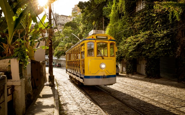 Bonde tram in Santa Teresa, Rio de Janeiro