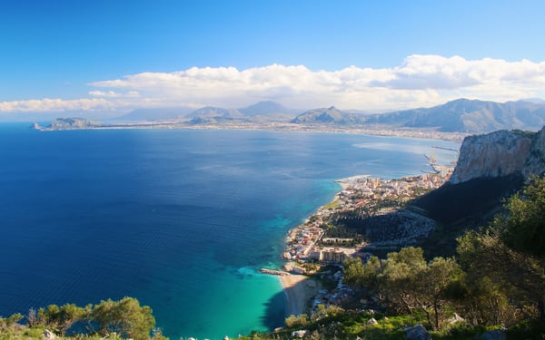 Aerial view of Palermo, Sicily