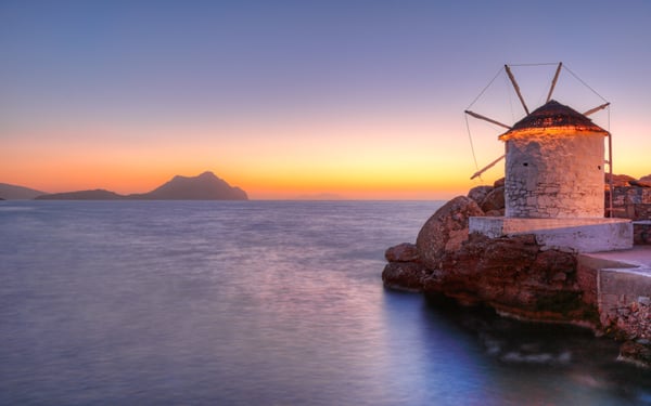 Windmill on Amorgos, Greece