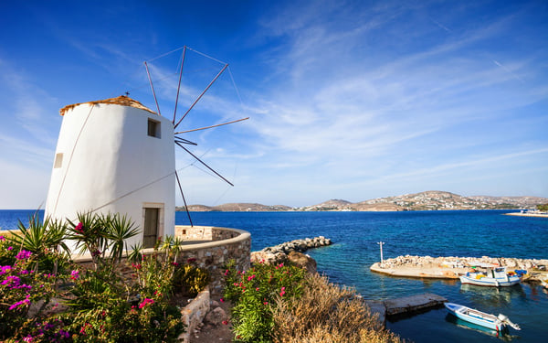 Parikia in Paros, Greece