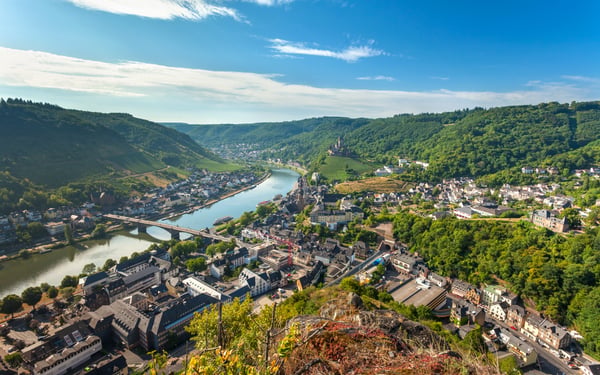 Cochem on the Moselle river, Germany
