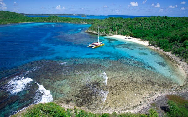 Catamaran off Antigua