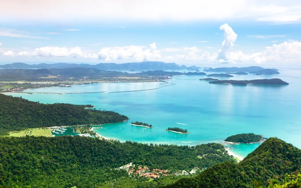Aerial view of Langkawi, Malaysia