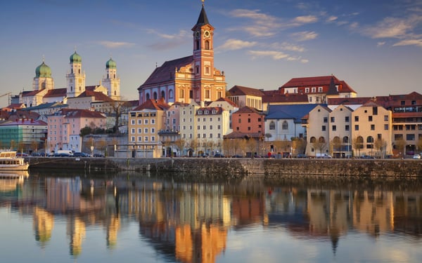 Sunset in Passau, Germany