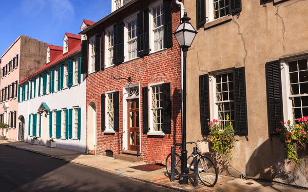 Old buildings in Charleston, USA