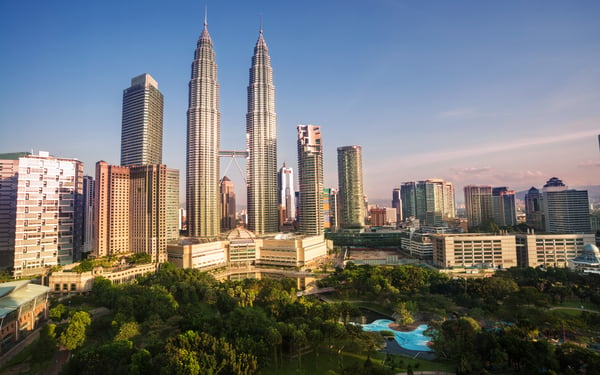 Kuala Lumpur city skyline, Malaysia