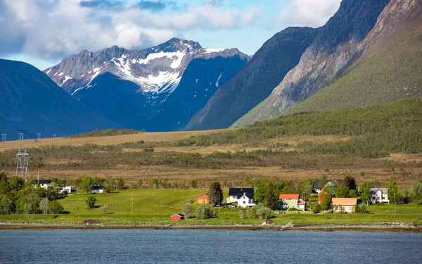 Landscape near Sortland, Norway
