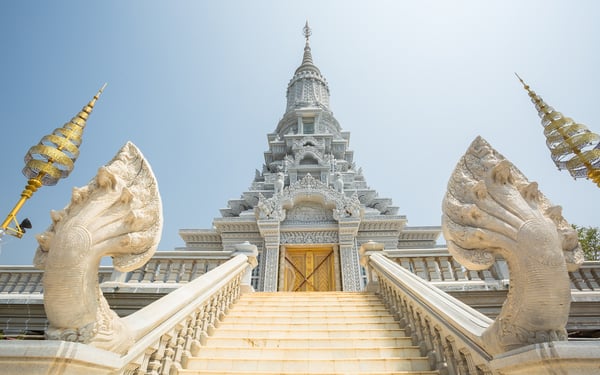 Stupa in Oudong, Cambodia