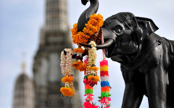 Elephant statue at Wat Arun, Bangkok