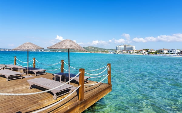 Ilica beach in Cesme, Turkey