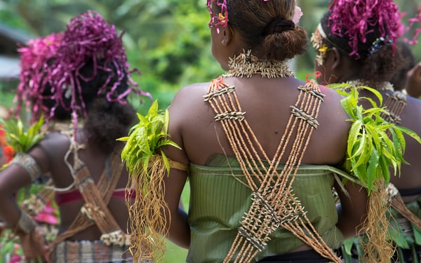 Traditional dance in Santa Ana, Solomon Islands
