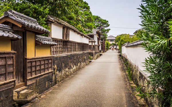 Streets in Hagi, Japan