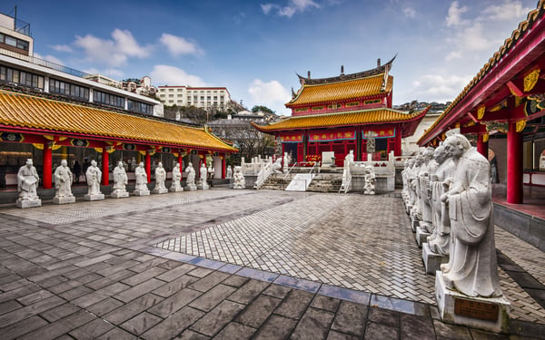 Confucian temple in Nagasaki, Japan