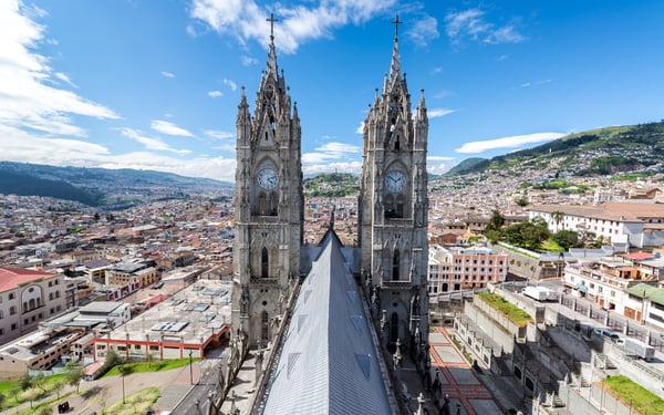 Basilica in Quito, Ecuador