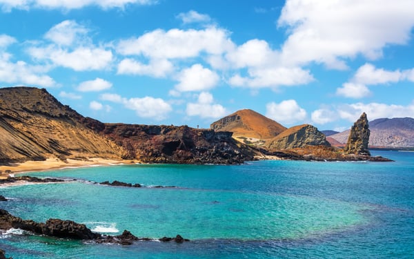 Underwater crater on Bartolomé Island, Galapagos