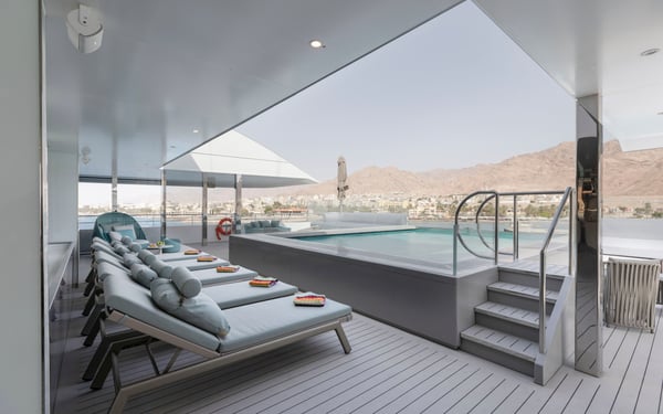 pool deck on emerald cruises' emerald azzurra