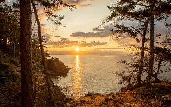 Sunset in Nanaimo, British Columbia, Canada