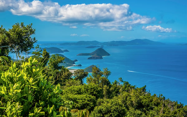 Jost Van Dyke island is a popular stop on a Caribbean Cruise
