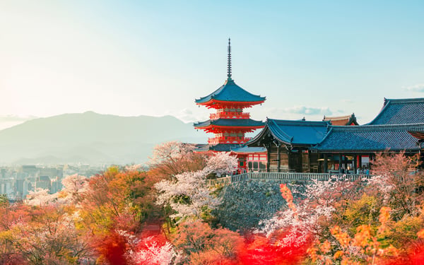 Kyomizu Temple in Kyoto Japan