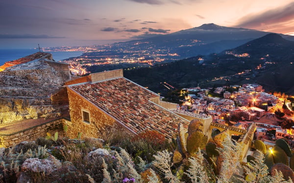 Taormina and Mount Etna, Sicily