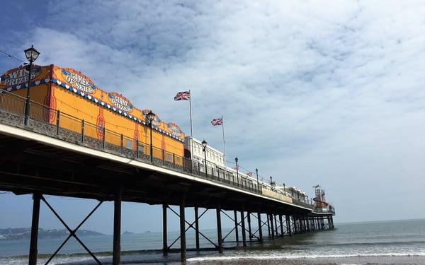 Paignton Pier in Torbay, England