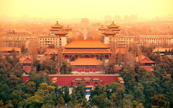 Aerial view of Beijing, China