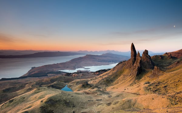 Sunset over the Isle of Skye