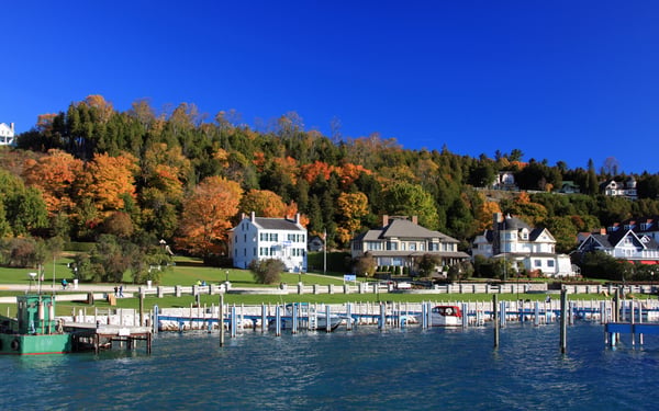 mackinac island in Lake Huron, Michigan