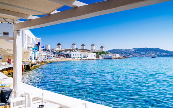 Harbour in Mykonos, Greece