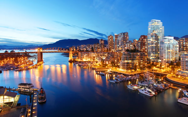 Vancouver at night