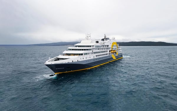 Quark Expeditions' Ultramarine at sea