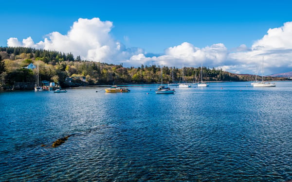 Armadale harbour on the Isle of Skye, Scotland