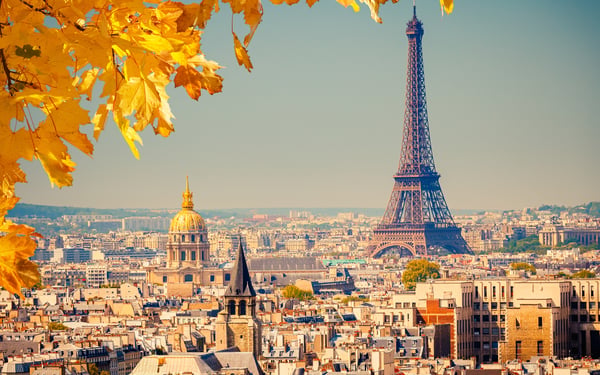 Eiffel Tower, Paris in autumn