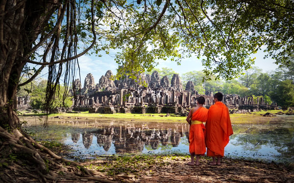 Monks at Angkor