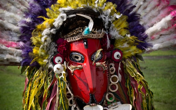 Dragon dance mask, Sepik River, Papua New Guinea