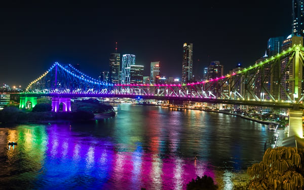 Brisbane by night