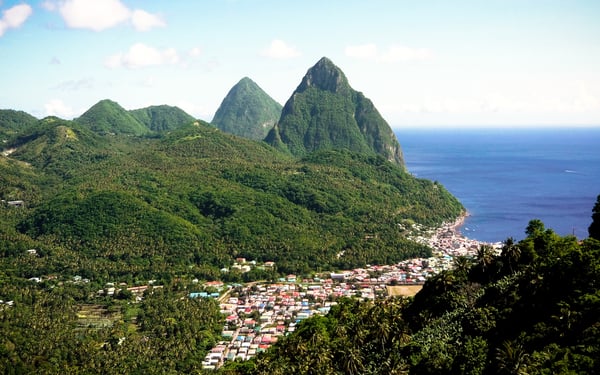 Soufrière and the Pitons, Saint Lucia