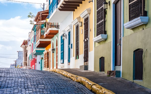 Street in old San Juan, Puerto Rico
