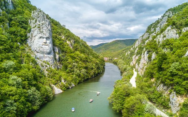 Iron Gates gorge on the Danube, Romania