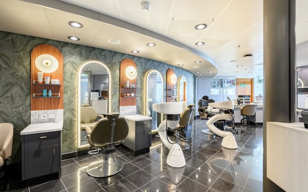 Salon on board Seabourn Quest