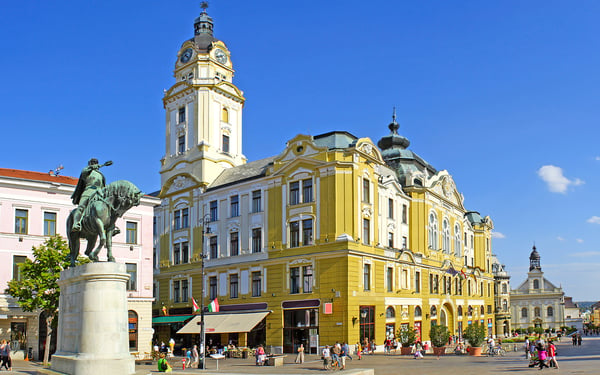 City hall in Pecs, Hungary