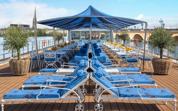 Uniworld's S.S. Bon Voyage on a river cruise through Bordeaux