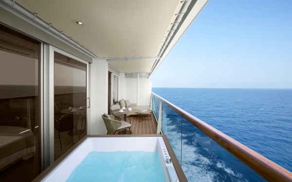Rendering of Cove Residence with Whirlpool on board Explora III