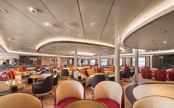Lecture Theatre on board AE Expeditions' ship Douglas Mawson