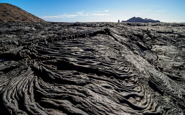 Lava field in Sullivan Bay, Santiago island, Galapagos