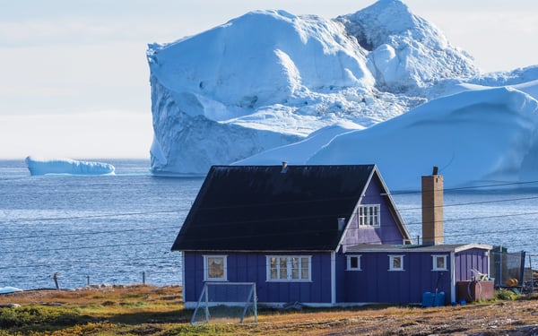 House on Disko Bay, Greenland