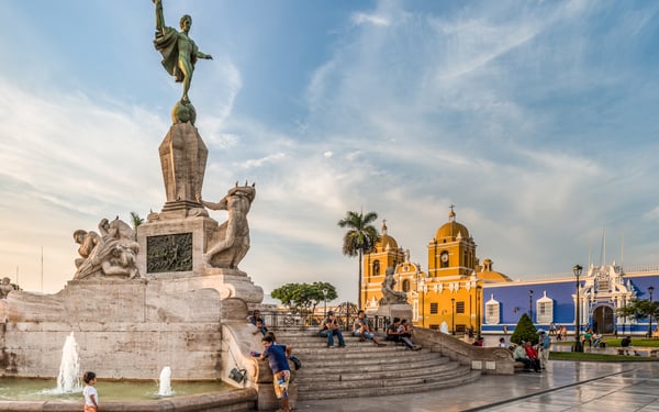 Main square in Trujillo, Peru