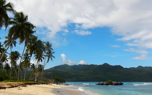 Rincón beach in Samaná, Dominican Republic